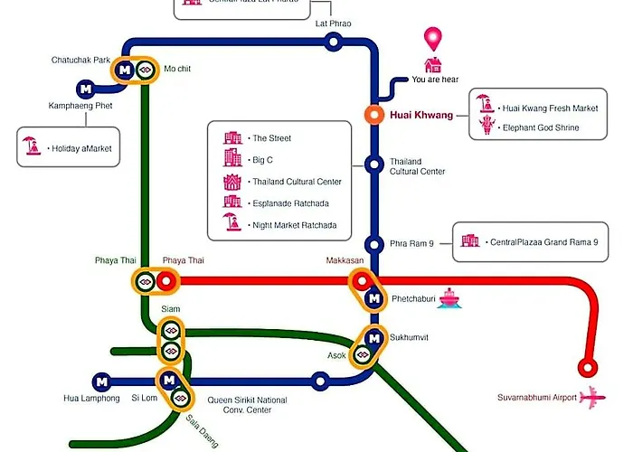 Entiresinglehouse 2br 400m-mrt Huaikwang 2carpark Hotel Bangkok